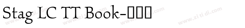 Stag LC TT Book字体转换 Stag LC TT Book字体转换